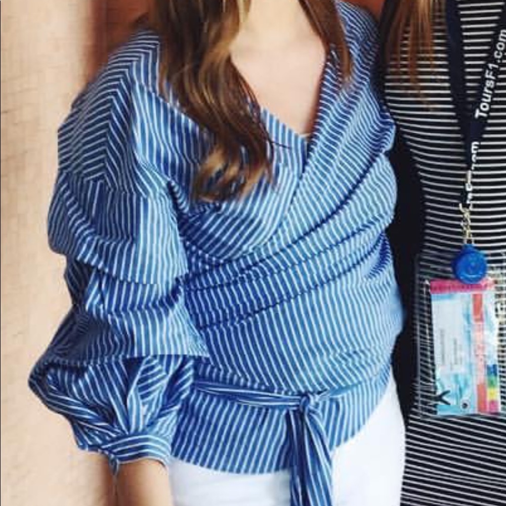 ZARA Wrap around tie top